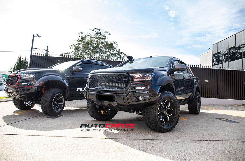 FORD RANGER AVENGER BLACK MACHINED FACE